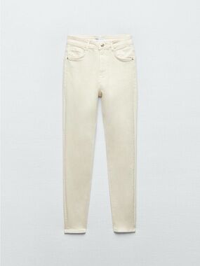 Zara | Slim Cream Skinny Jeans